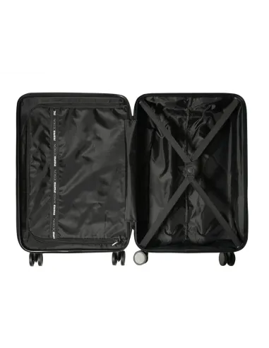 Trolley medio Momo Design, nero-bianco