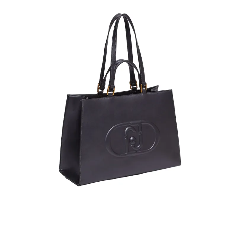 Liu Jo double-handled shopping bag, metal anthracite 2