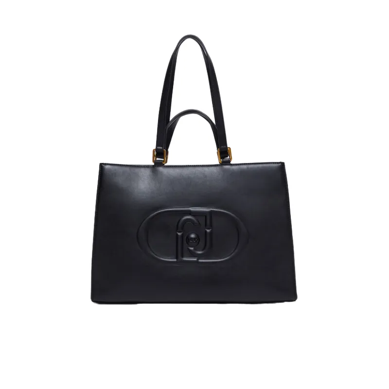 Borsa Liu Jo con due manici e due tracolle, nera