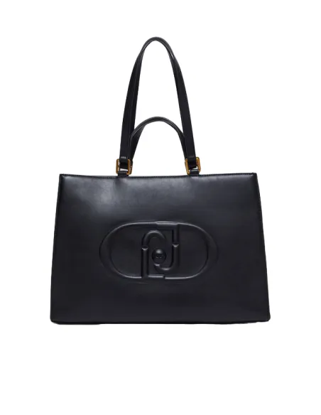 Borsa Liu Jo con due manici e due tracolle, nera