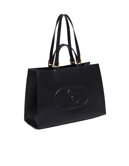Borsa Liu Jo con due manici e due tracolle, nera