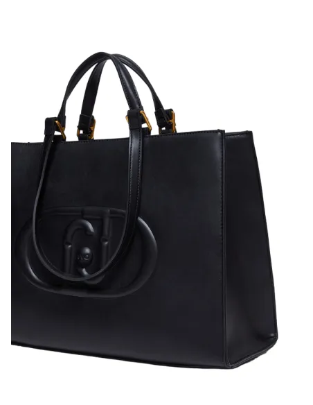 Borsa Liu Jo con due manici e due tracolle, nera