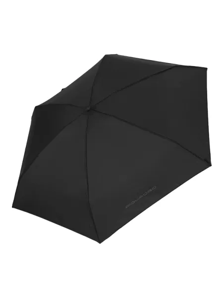Piquadro Mini-Regenschirm mit Etui, schwarz