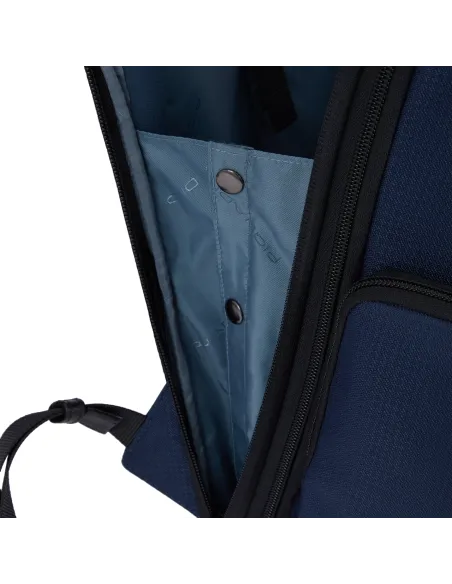 Zaino fast-check espandibile per computer con porte USB e USB Type C Piquadro Wollem, marrone scuro