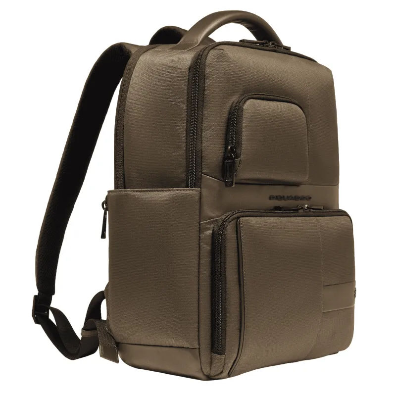 Piquadro Wollem 14" laptop and iPad® backpack, green 2