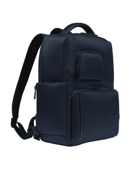 Piquadro Wollem 14" laptop and iPad® backpack, blue