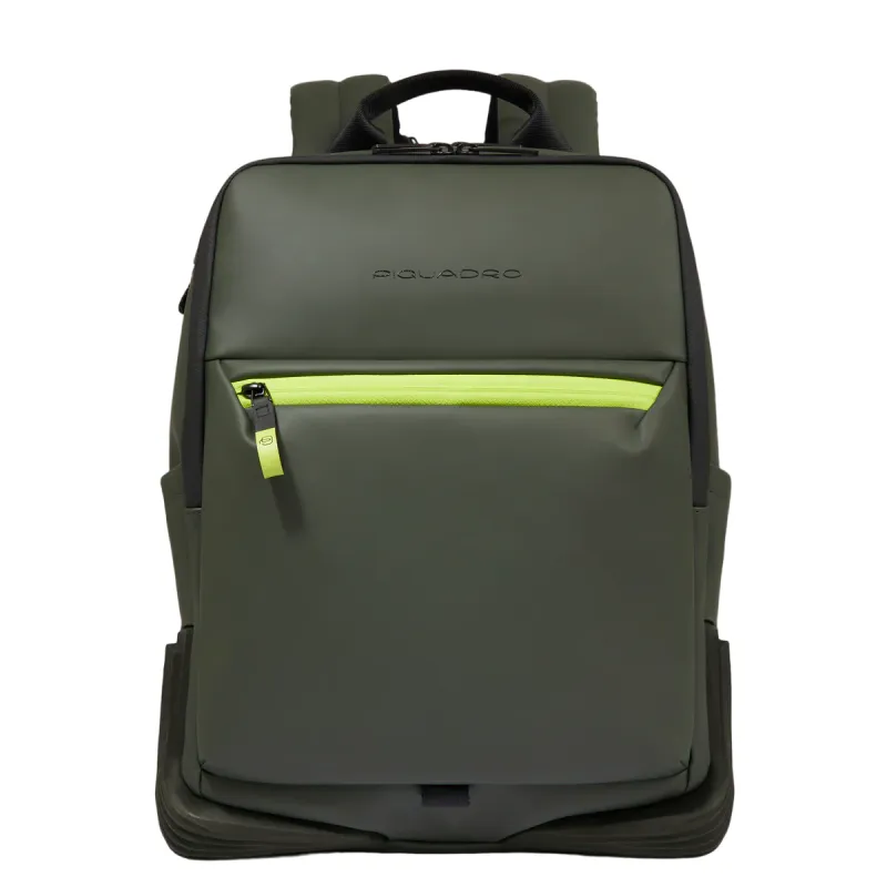 Zaino porta PC da 14 impermeabile Piquadro C2OW, verde