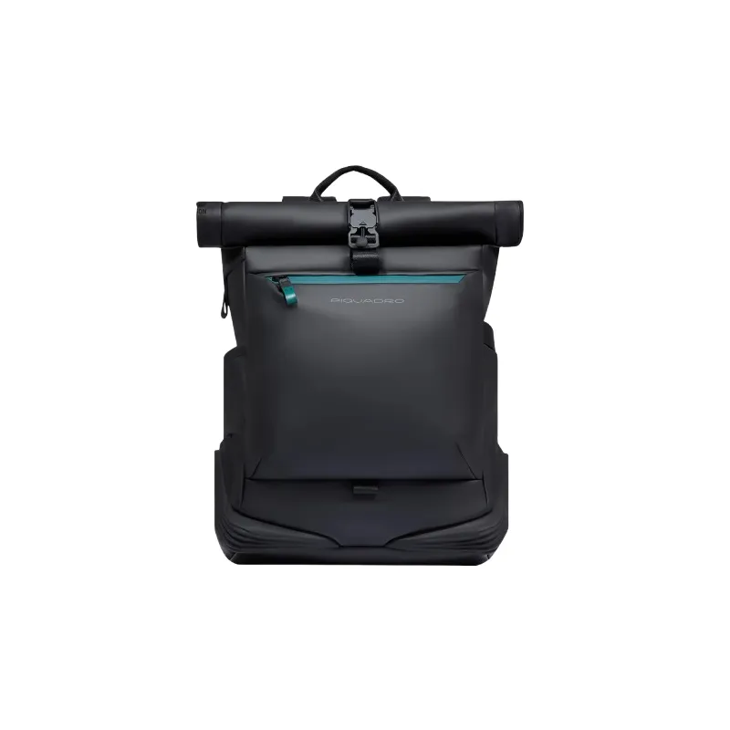 Piquadro Roll-Top computer backpack, black
