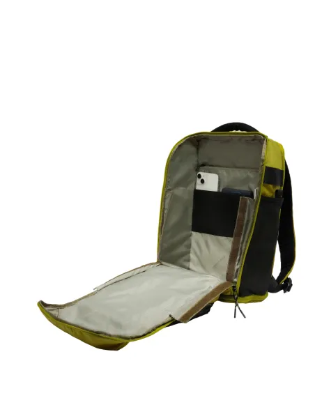 Zaino per computer e iPad® in tessuto riciclato con vano porta scarpe PQ Arne, tortora