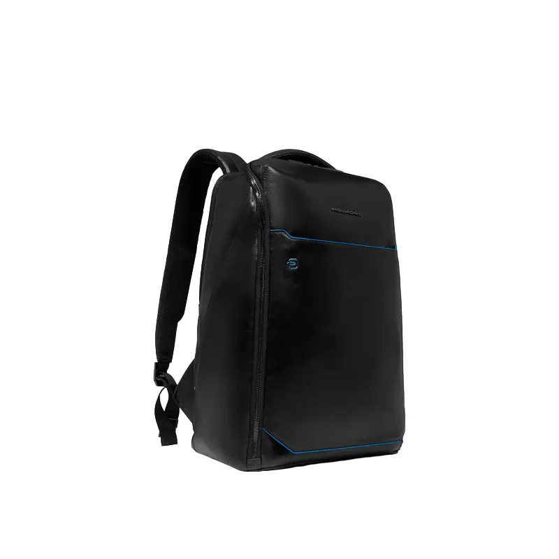 Zaino in pelle da viaggio porta pc da 14 Piquadro Blue... 2