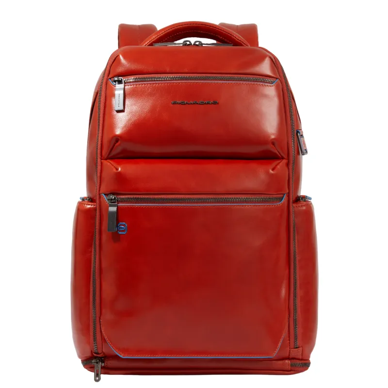 Zaino da viaggio in pelle con porta pc da 15,6 con cavo...