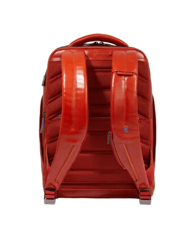 Piquadro Blue Square leather backpack...