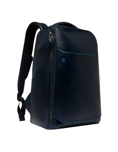 Piquadro Blue Square leather backpack...