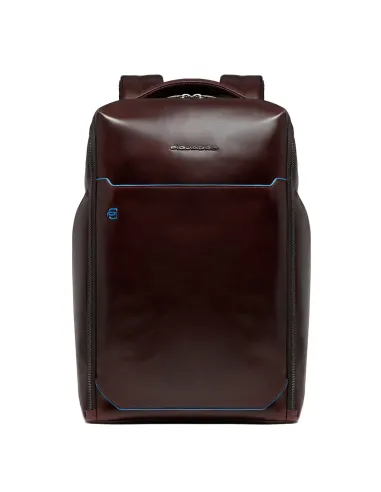 Piquadro Blue Square leather backpack...
