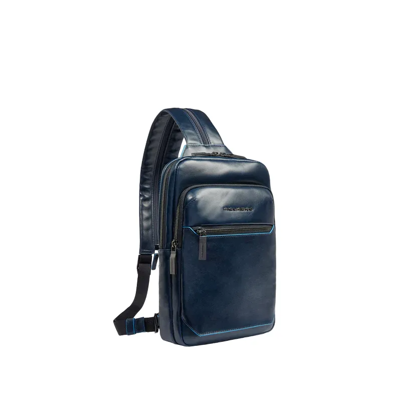 Piquadro Blue Square Umhängetasche/Rucksack, blau 2