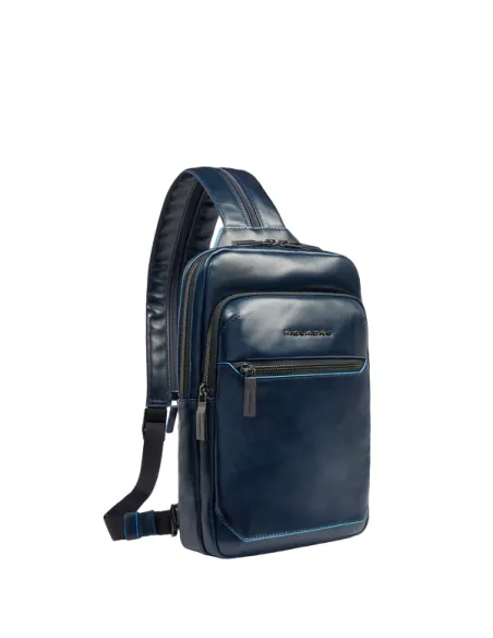 Piquadro Blue Square Umhängetasche/Rucksack, blau