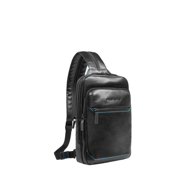 Piquadro Blue Square Mono-Sling bag/backpack, black 2