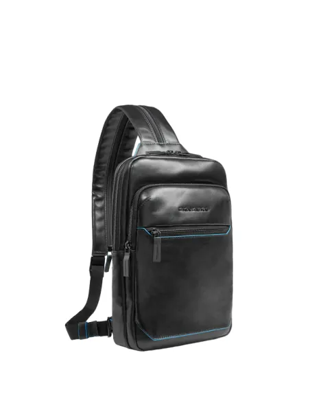 Piquadro Blue Square Umhängetasche/Rucksack, schwarz