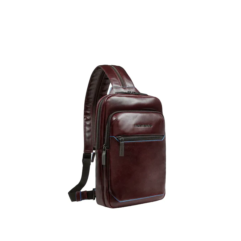 Piquadro Blue Square Umhängetasche/Rucksack, dunkel braun 2
