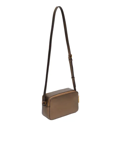 Liu Jo Umhängetasche mit zwei Fächern, bronze