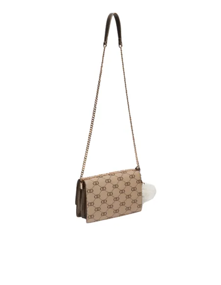 Liu Jo woman bag with chain strap, sand