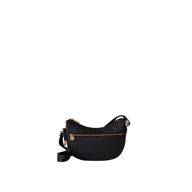 Borbonese Eco Line mini shoulder bag, black