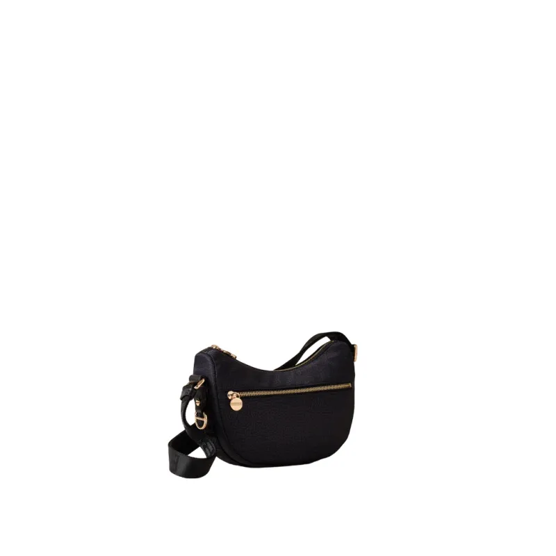 Borbonese Eco Line Mini-Umhängetasche, schwarz 2