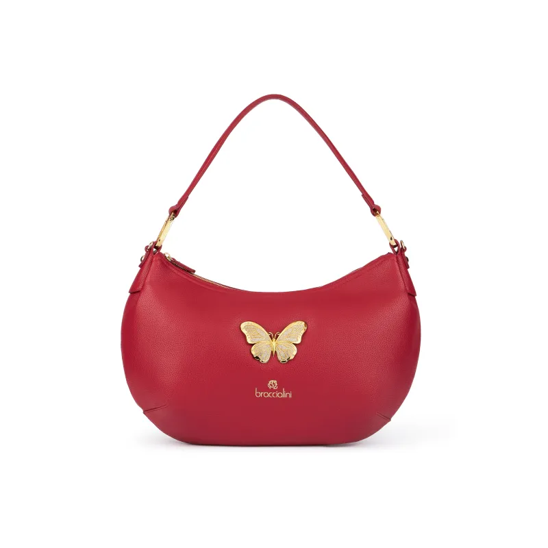 Borsa a spalla Braccialini Beth Jewels, rossa