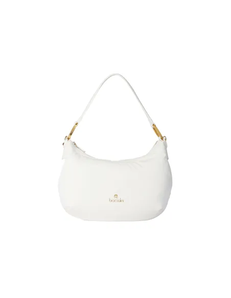 Borsa a spalla Braccialini Beth Puffy, bianco