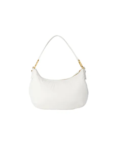 Borsa a spalla Braccialini Beth Puffy, bianco