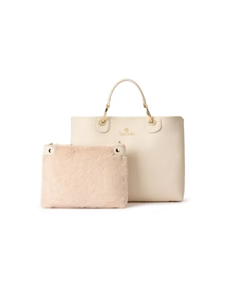 Borsa a mano Braccialini Beth, beige