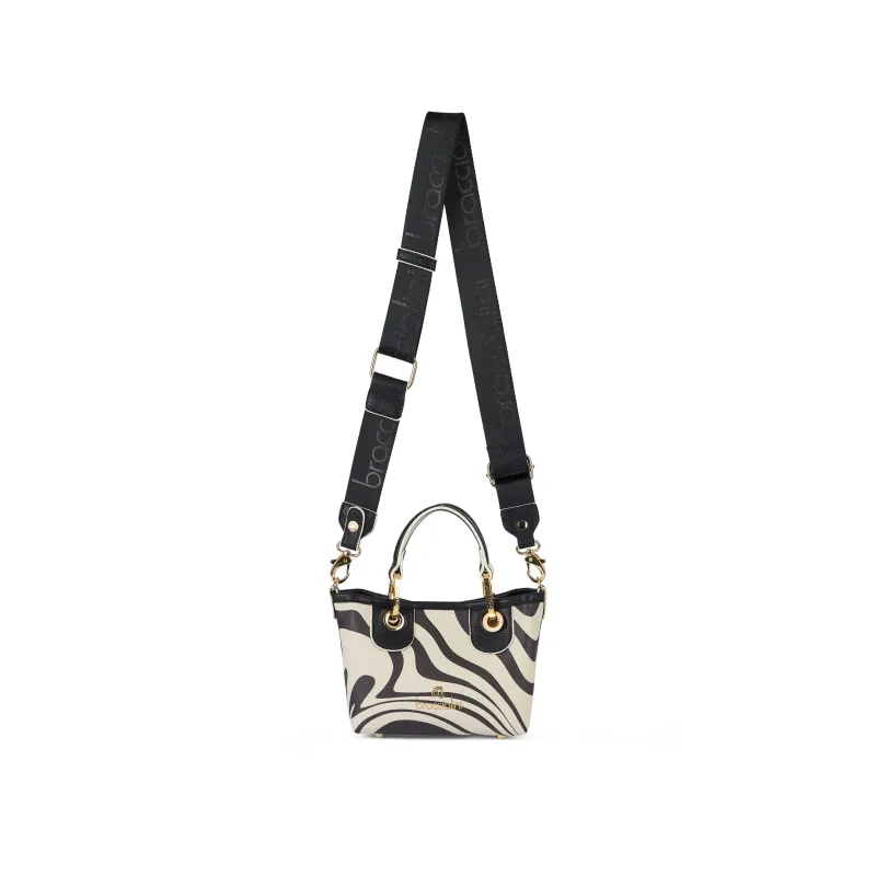 Mini bag Braccialini Beth Print, Zebra Slime
