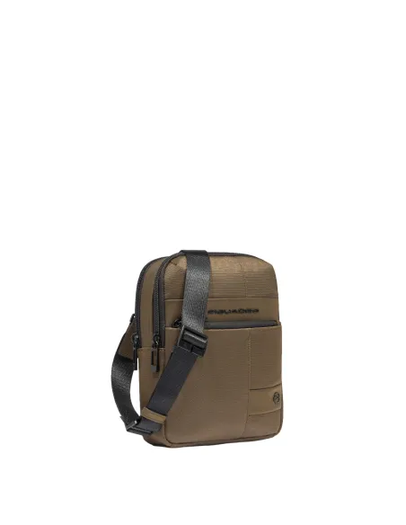 Piquadro Wollem men's cross-body bag with two compartments, green