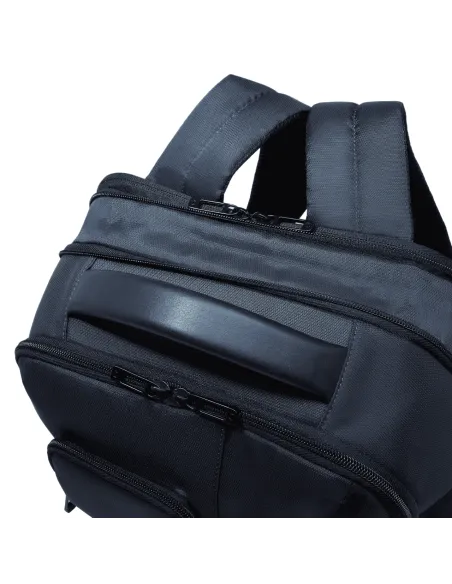 Piquadro Wollem travel backpack with 17.3" laptop compartment, blue