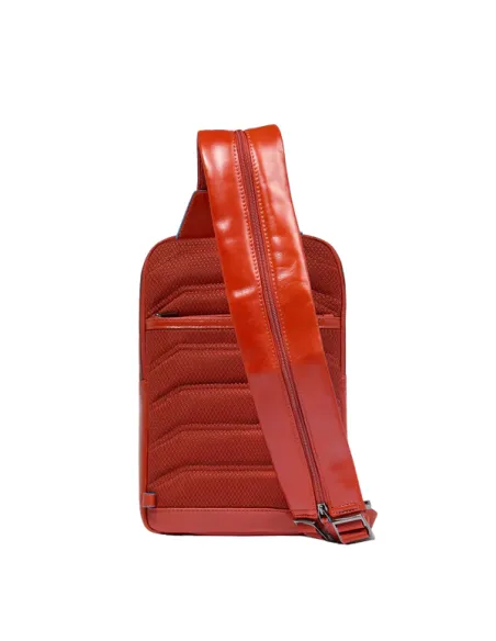 Piquadro Blue Square Mono-Sling bag/backpack, orange