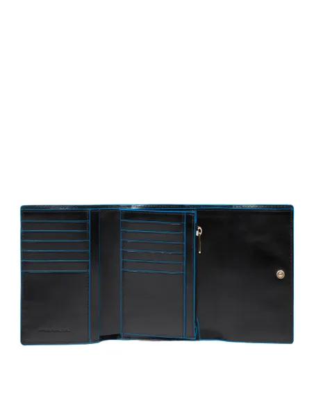 Piquadro Blue Square small women's wallet, black