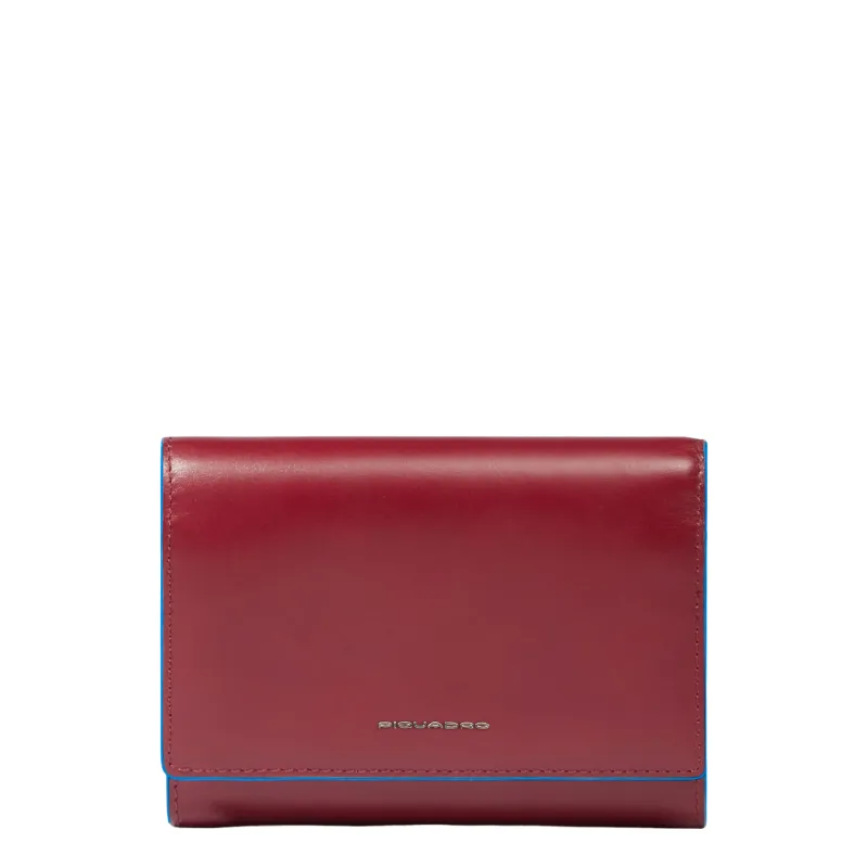 Piquadro Blue Square small women's wallet, red