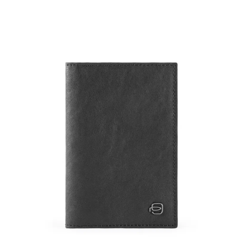 Piquadro Black Square Passport holder, black