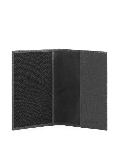 Piquadro Black Square Passport holder, black