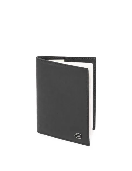 Piquadro Black Square Passport holder, black