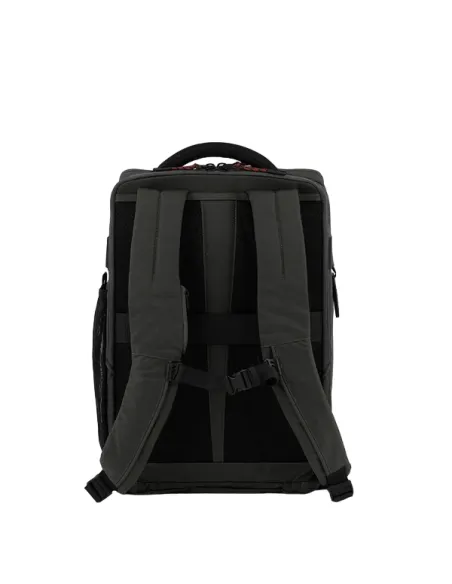 Zaino per computer e iPad® in tessuto riciclato con vano porta scarpe Piquadro Arne, nero