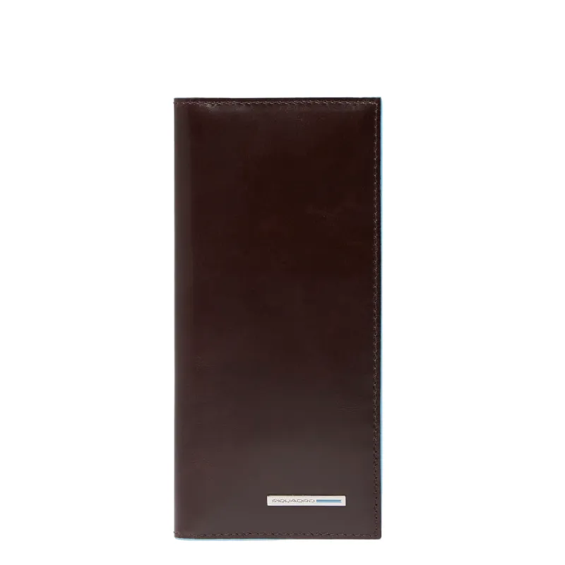 Piquadro Blue Square large vertical wallet, dark brown 2