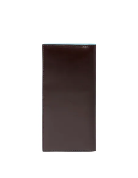 Piquadro Blue Square large vertical wallet, dark brown