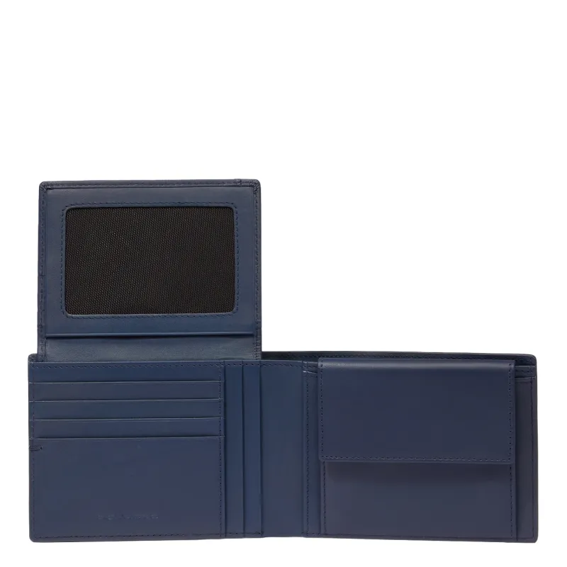 Portafogli Piquadro Kiri, blu