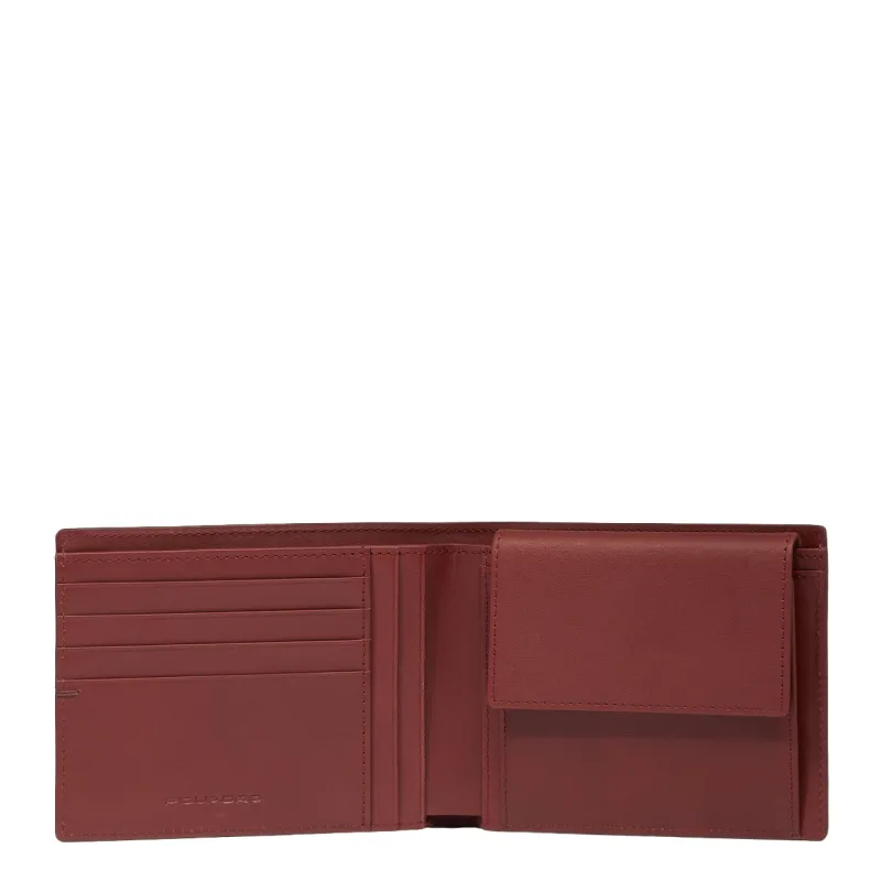 Herren-Geldbörse mit Münzfach Piquadro Kiry, braun