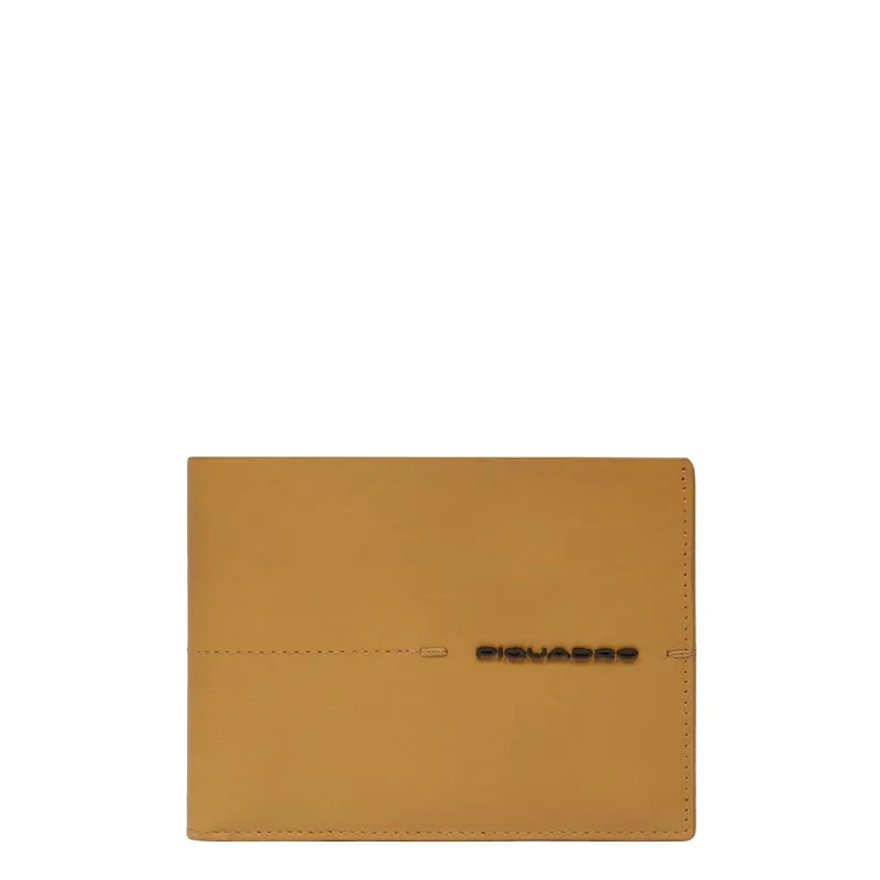 Herren-Geldbörse mit Münzfach Piquadro Kiry, gelb 2