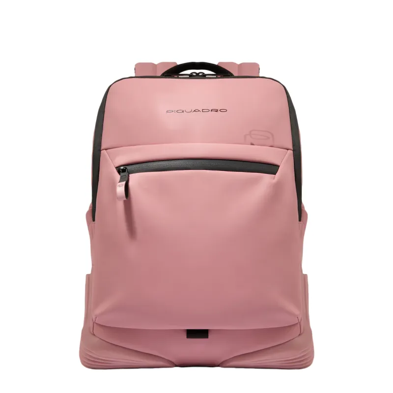 Piquadro C2OW Laptop-Rucksack aus wasserdichtem Stoff, rosa