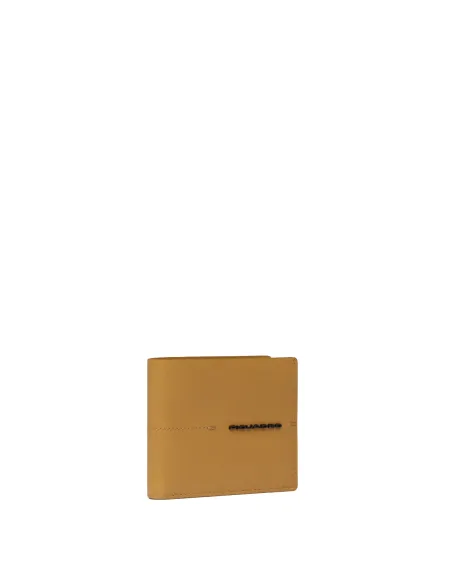 Piquadro Kiri men's leather wallet, yellow