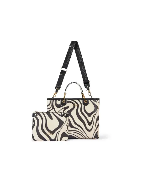 Braccialini Beth Print Damen-Handtasche, Zebra Slime
