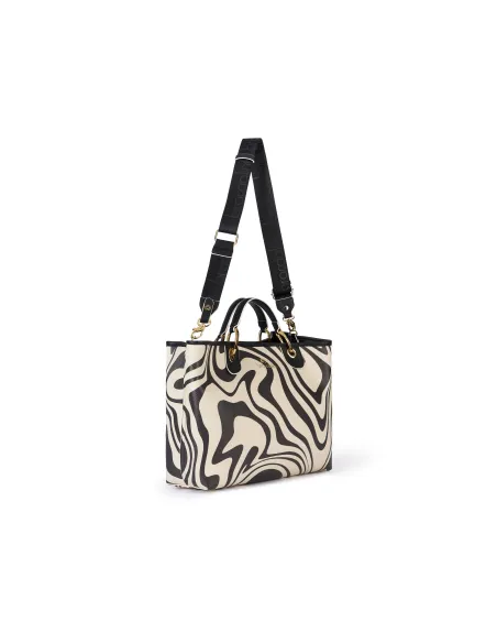 Borsa Braccialini Beth Print, Zebra Slime